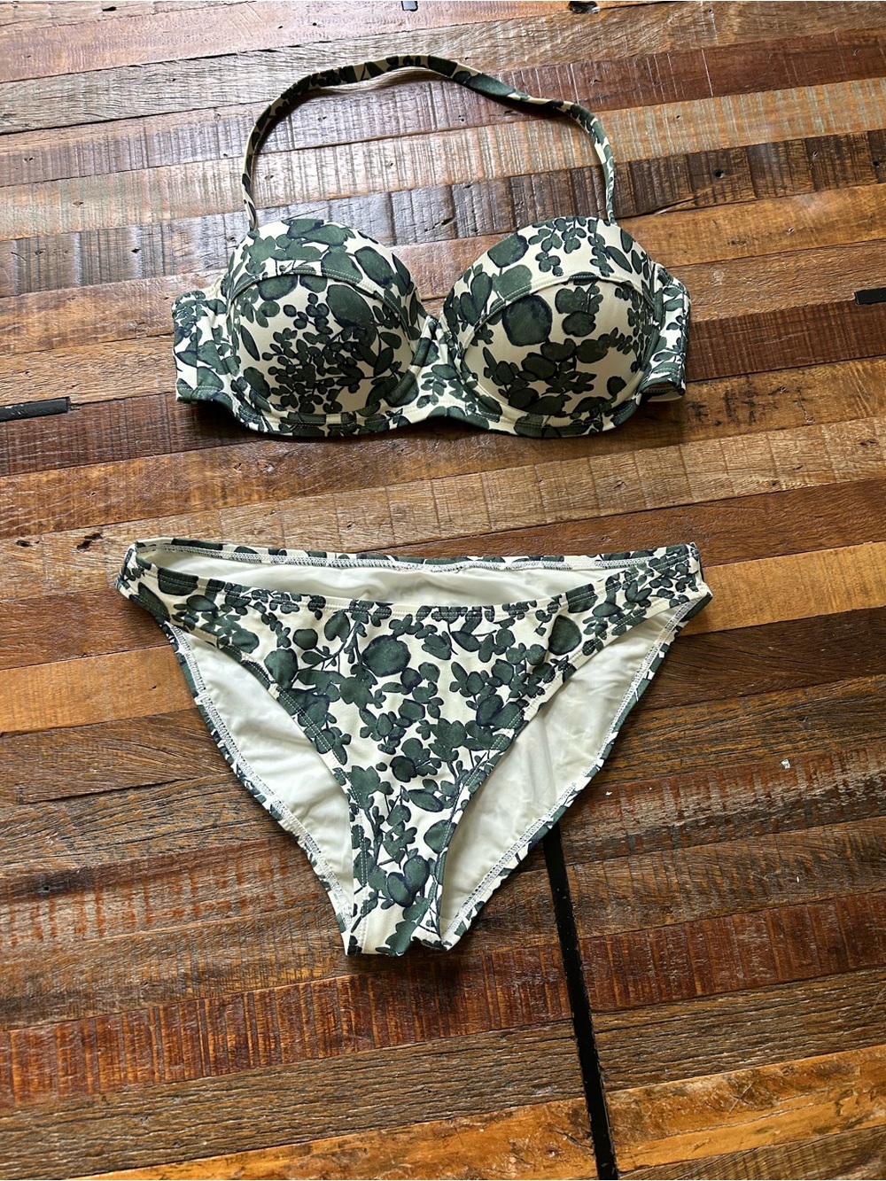 Tory Burch Issy Underwire Bikini Set-Green